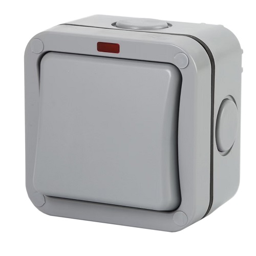 HISMART Weatherproof Switch, 1 Gang, IP66