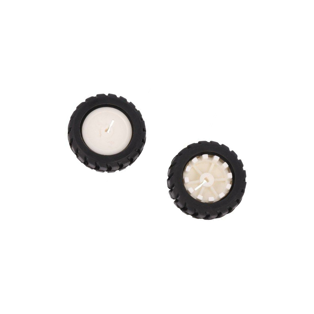 DFROBOT Wheel; white,black; Shaft: D
