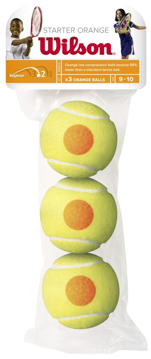 WILSON STARTER ORANGE BALLS ( 3