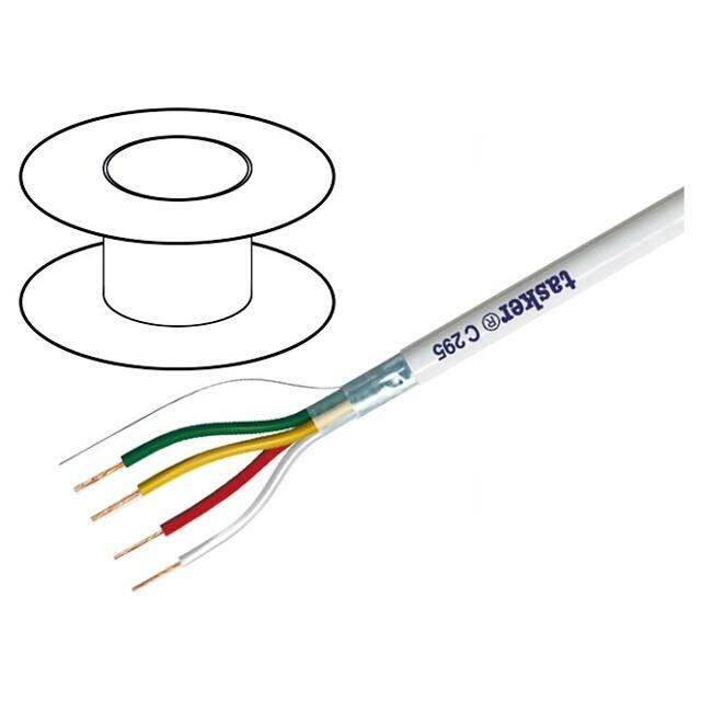 TASKER Wire; 4x0.22mm2; shielded,Al-PET