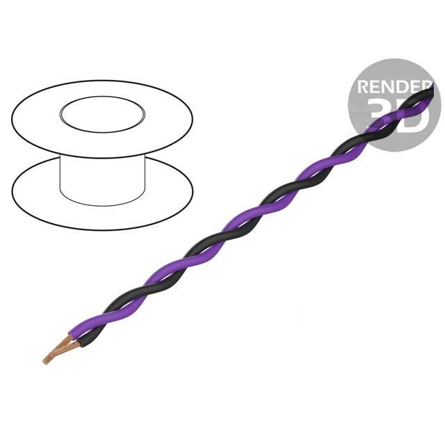 TASKER Wire: assembly; 2x0.25mm2; stranded
