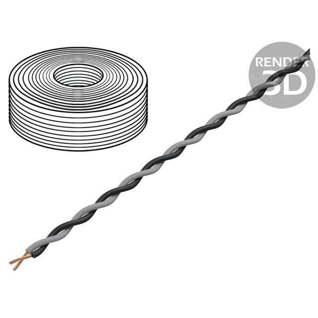 TASKER Wire: assembly; 2x0.25mm2; stranded
