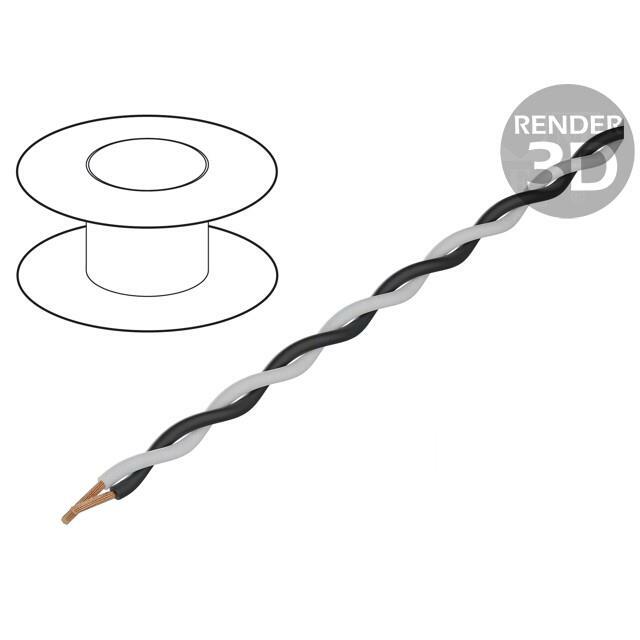 TASKER Wire: assembly; 2x0.25mm2; stranded