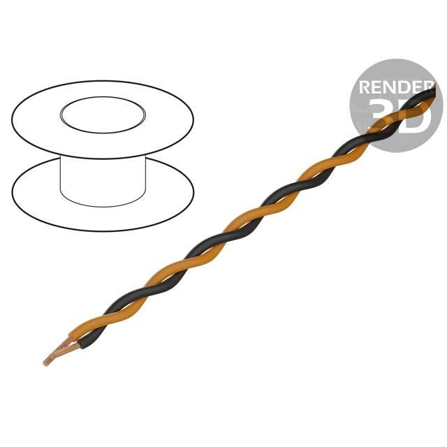 TASKER Wire: assembly; 2x0.25mm2; stranded