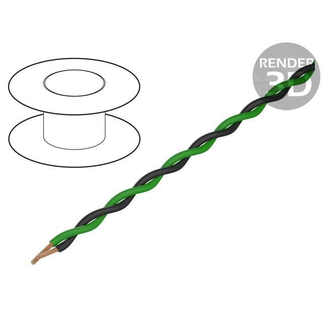 TASKER Wire: assembly; 2x0.25mm2; stranded