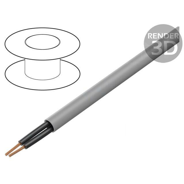 Wire; BiT 500 H; 2x1mm2; unshielded