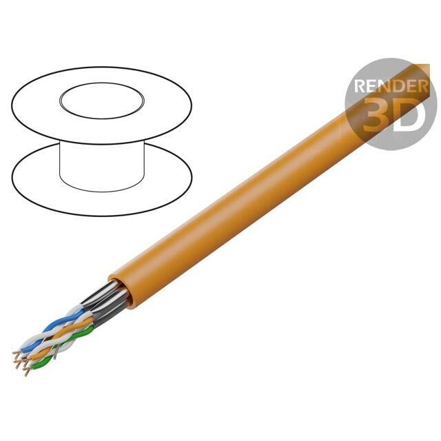 Wire; BiTLAN; U/FTP; Cat 6a; 4x2x23AWG
