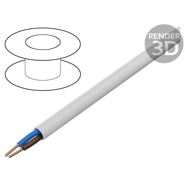 Wire; BiTprotect; YTDY; 2x0.5mm; round