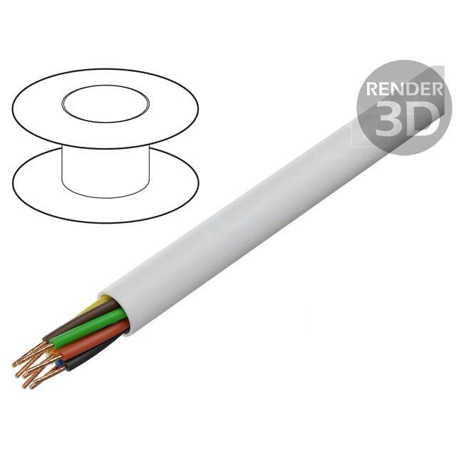 Wire; BiTprotect; YTDY; 8x0.5mm; round