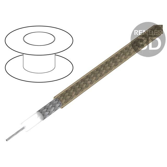 HELU Wire: coaxial; RG180B/U; 1x7mm; stranded