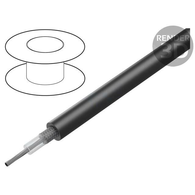 ALPHA WIRE Wire: coaxial; RG58A/U; 1x21AWG