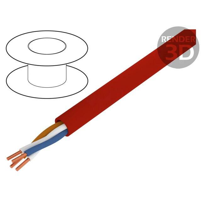 Wire: control cable; YnTKSY; 1x2x1mm; Insulation: