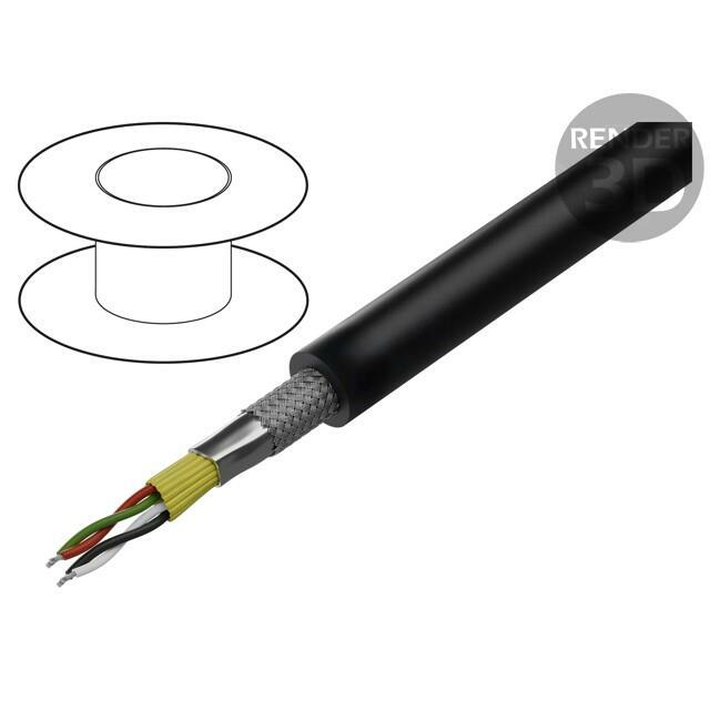 TASKER Wire: DMX; 2x2x0.35mm2; stranded