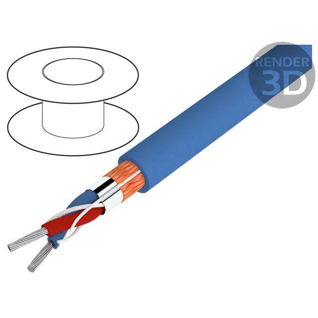 Wire: DMX; HELULIGHT®; 2x0.22mm2; stranded