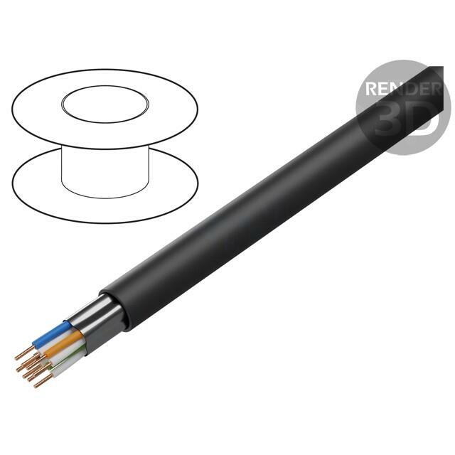 GOOBAY Wire; F/UTP; Cat 5e; 4x2x24AWG