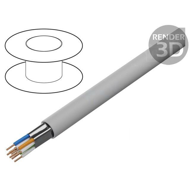 GOOBAY Wire; F/UTP; Cat 5e; 4x2x24AWG