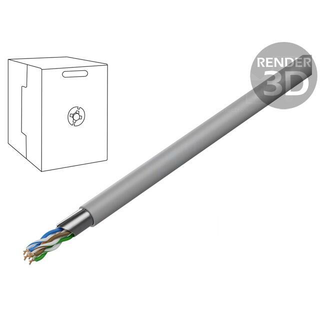 TECHNOKABEL Wire; F/UTP; Cat 5e; 4x2x24AWG