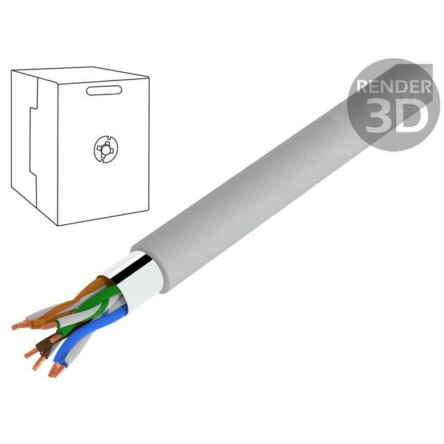 GOOBAY Wire; F/UTP; Cat 5e; 4x2x26AWG