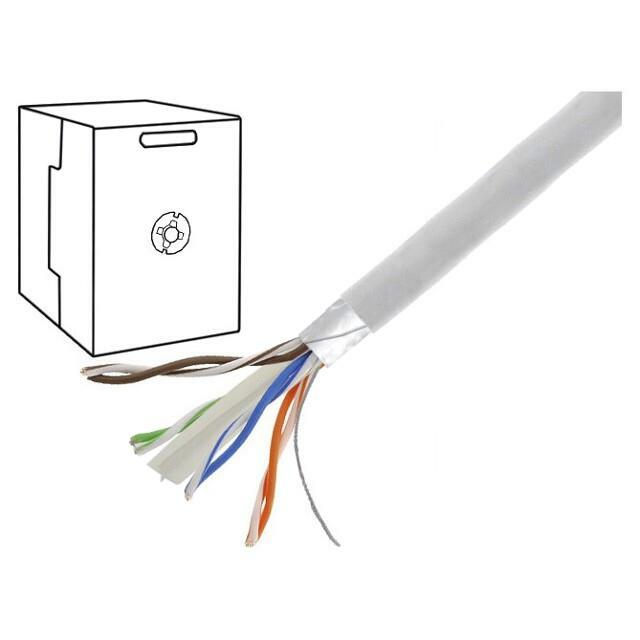 VCOM Wire; F/UTP; Cat 6; 4x2x0