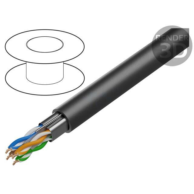 BELDEN Wire; F/UTP; Cat 6a; 4x2x23AWG