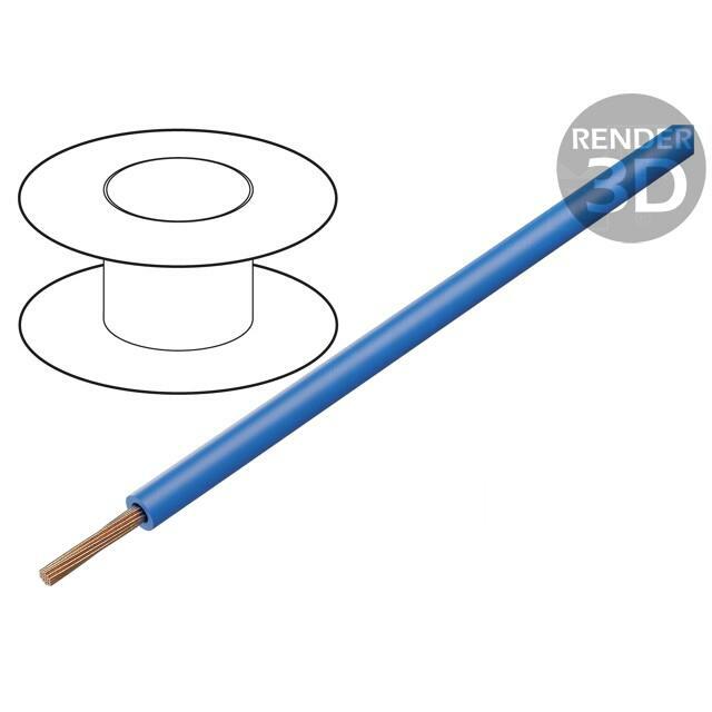 STAUBLI Wire; FlexiPlast-E; 1x1mm2; stranded; Cu