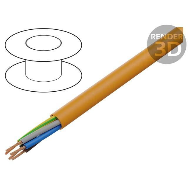 HELU Wire; H05BQ-F; 5G1mm2; unshielded; 300V
