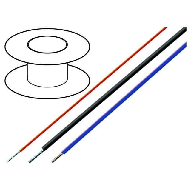 Wire; HELUFLON® FEP-6Y; 1x1mm2; stranded; Cu