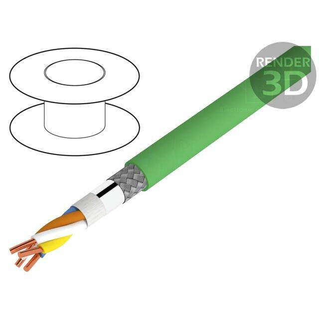 Wire; HELUKAT® PROFInet A; 2x2x22AWG; PROFINET