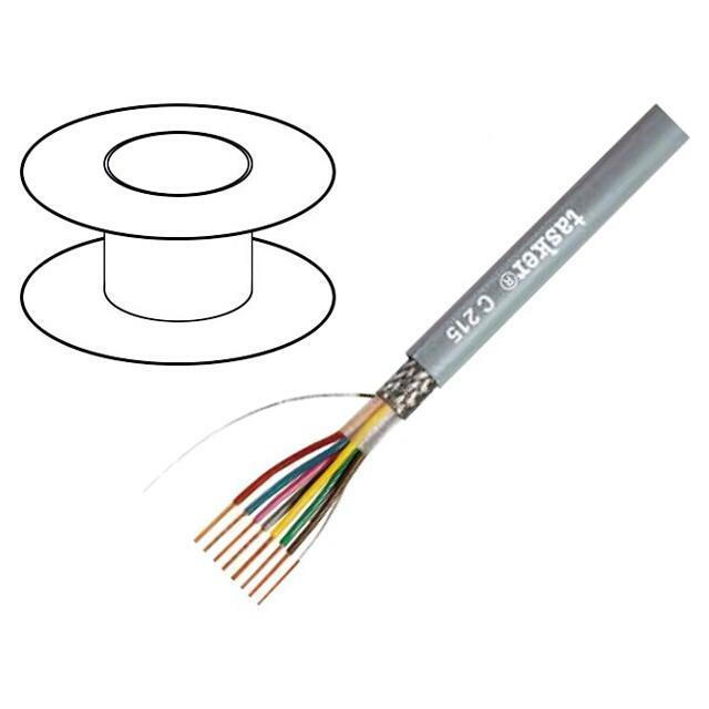 TASKER Wire; LiY-CY; 3x0.25mm2; shielded