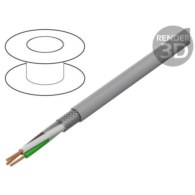 HELU Wire; LiY-CY; 3x0.75mm2; shielded