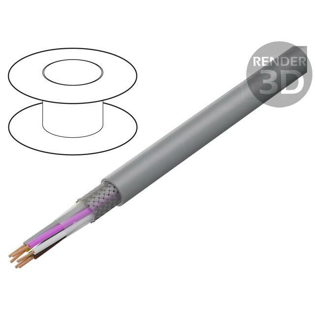 HELU Wire; LiY-CY; 6x0.5mm2; shielded