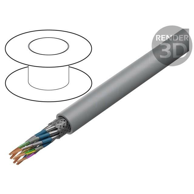 HELU Wire; LiYCY-CY; PAAR-TRONIC-CY; 8x2x0.25mm2