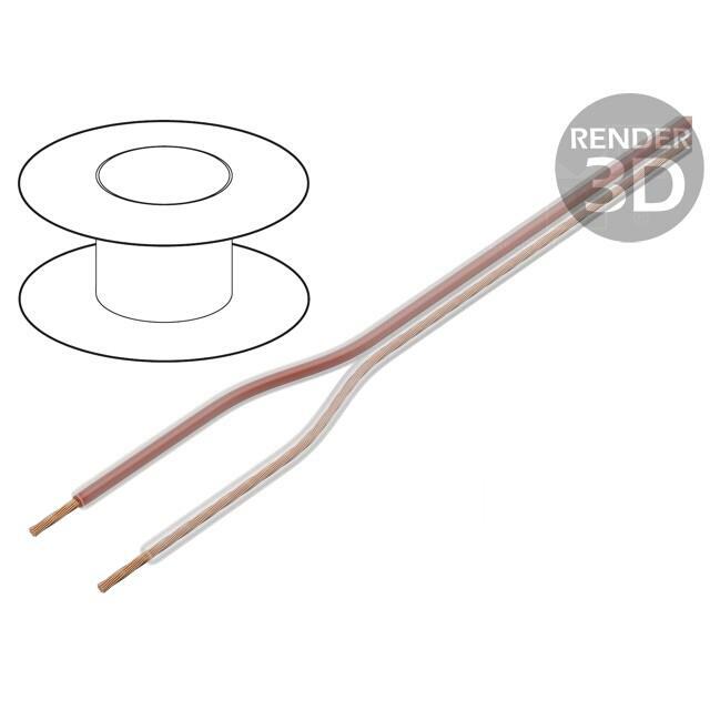 TASKER Wire: loudspeaker cable; 2x1mm2; stranded