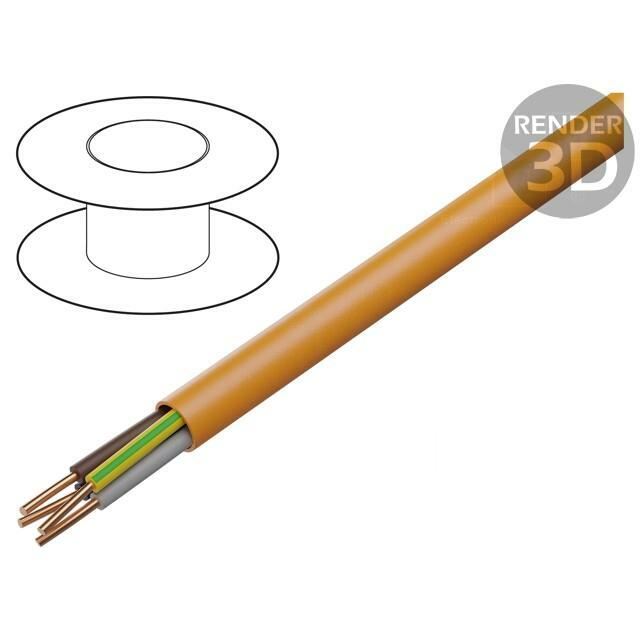Wire: mains; BiTflame 1000; 3G6mm2; Insulation: