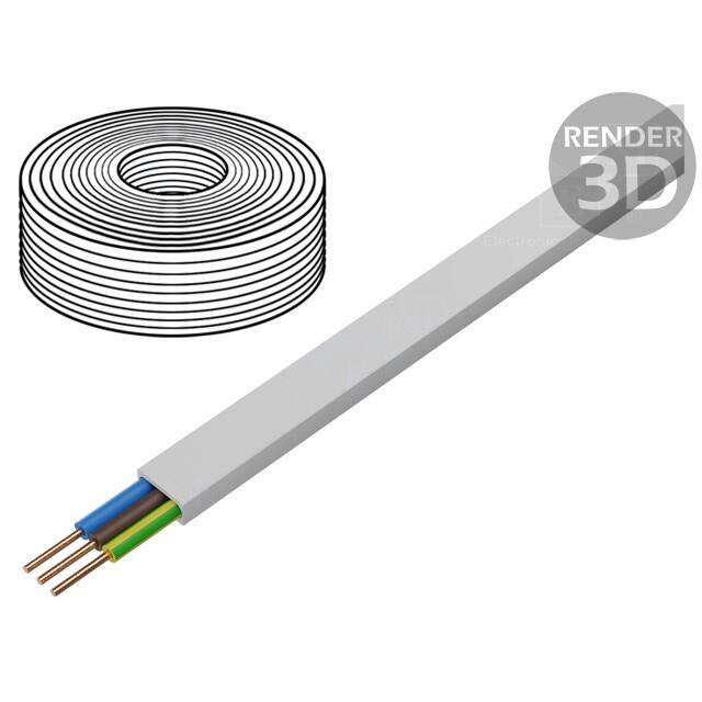 Wire: mains; BiTinstal H(p); 3G1.5mm2