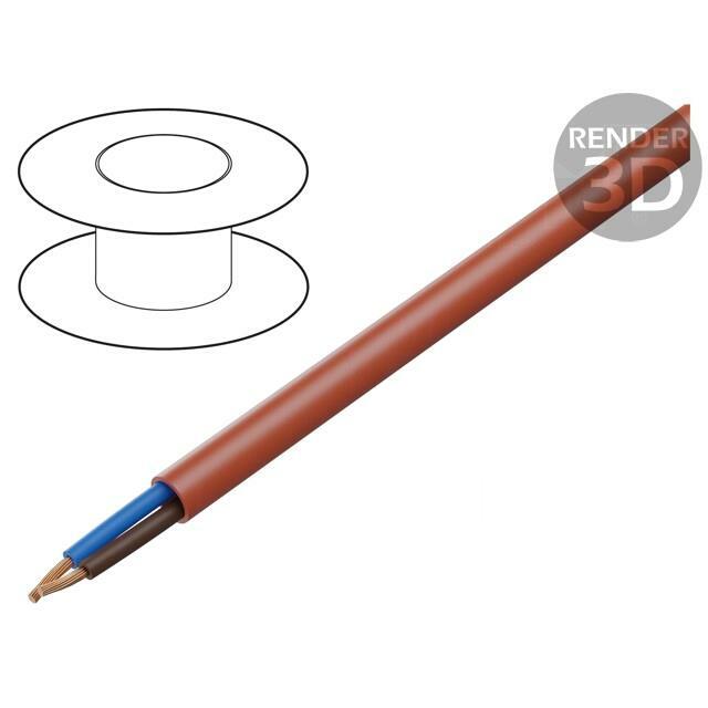 TECHNOKABEL Wire: mains; HDGs; 2x1mm2; Insulation: