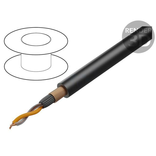 TASKER Wire: microphone cable; 2x0.25mm2