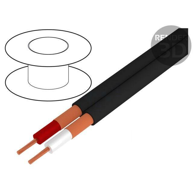 TASKER Wire: microphone cable; 2x0.25mm2