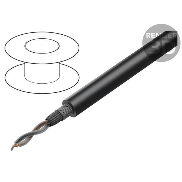 TASKER Wire: microphone cable; 2x0.35mm2