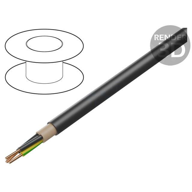 HELU Wire; NYY; 3G1.5mm2; round