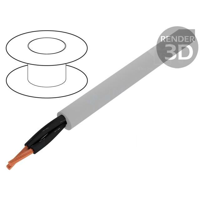 HELU Wire; OZ-500; OZ; 2x1mm2; unshielded