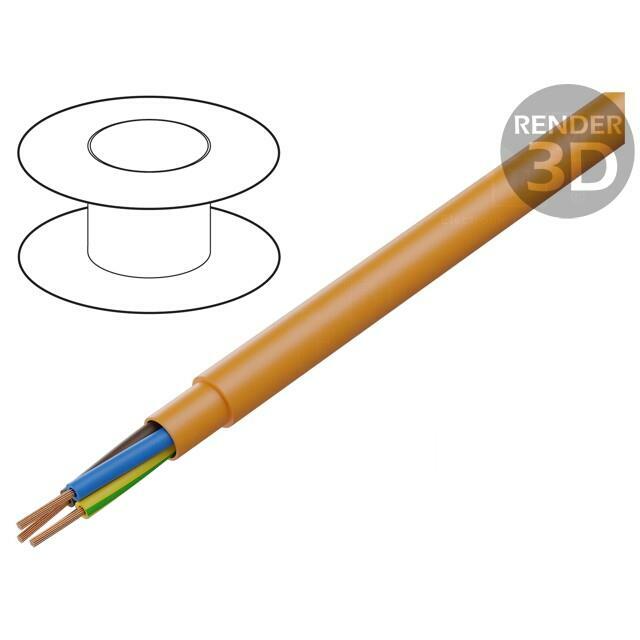 HELU Wire; PUR-ORANGE-JB; JB; 3G1.5mm2