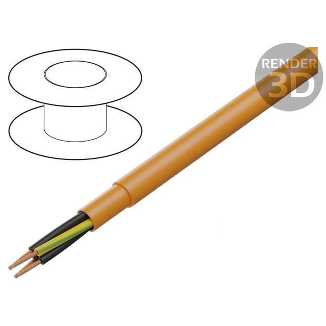 HELU Wire; PUR-ORANGE-JZ; JZ; 4G0.75mm2