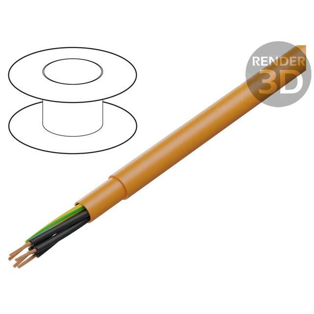 HELU Wire; PUR-ORANGE-JZ; JZ; 5G2.5mm2