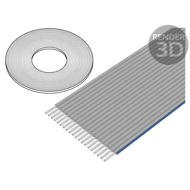 3M Wire: ribbon; 1.27mm; stranded