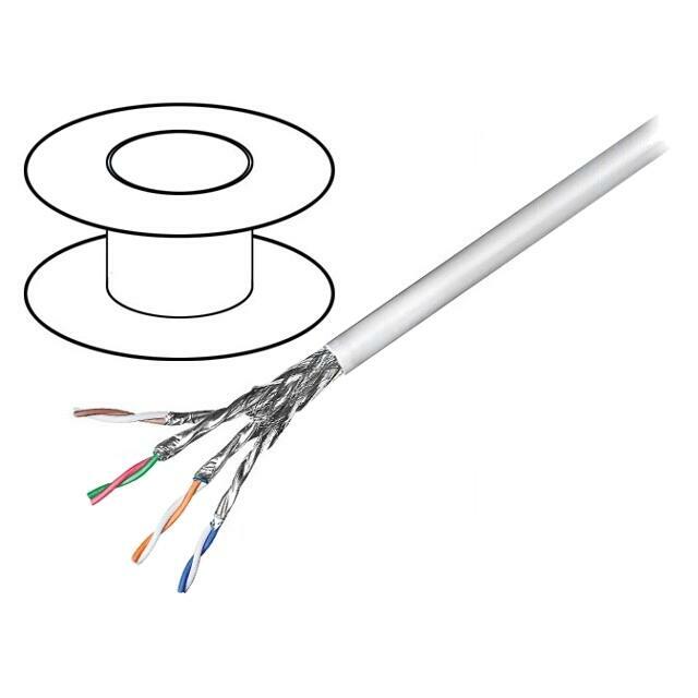 GOOBAY Wire; S/FTP; Cat 6; 4x2x27AWG