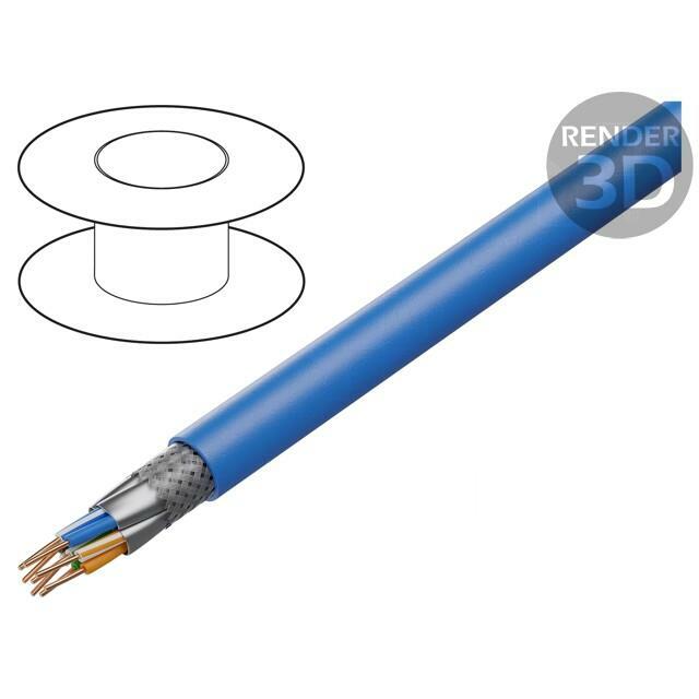 DIGITUS Wire; S/FTP; Cat 6a; 4x2x23AWG