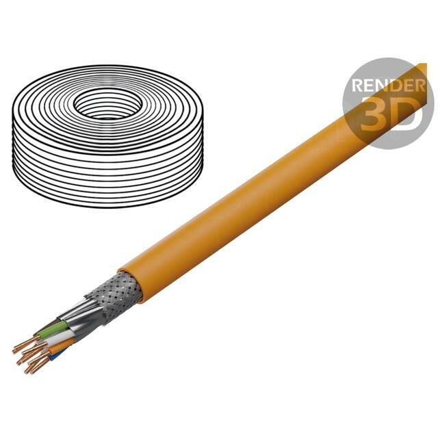 DIGITUS Wire; S/FTP; Cat 7; 4x2x23AWG