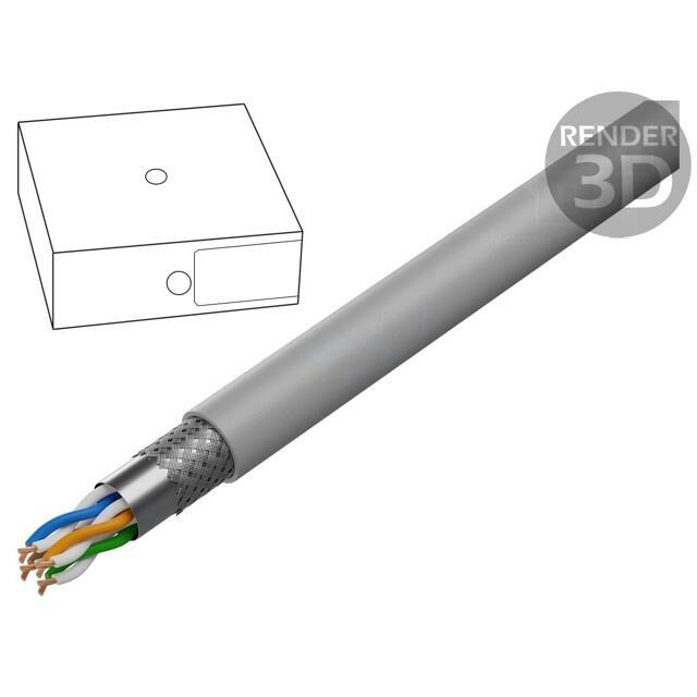 DIGITUS Wire; SF/UTP; Cat 5e; 4x2x26AWG