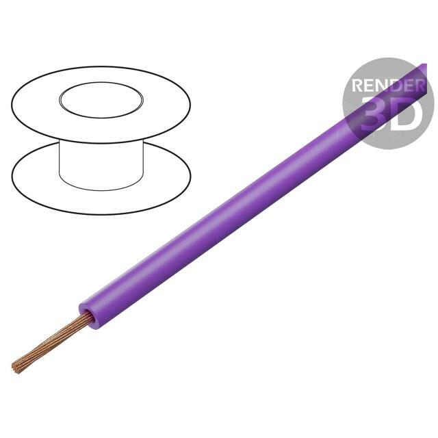 STAUBLI Wire; Silivolt®-1V; 1x1mm2; stranded; Cu